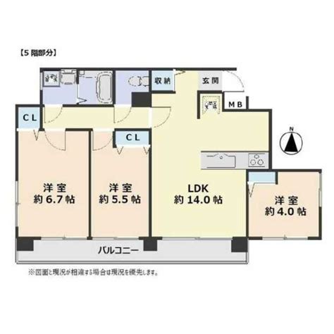 山手線 駒込駅 地上7階建て（地下1階付き） 築45年 東京都豊島区駒込2 25万円／3ldk 洋67 洋55 洋4 Ldk140