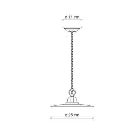 Lampada A Sospensione Classica FerroLuce Potenza Illuminazione