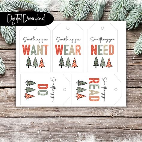 Something You Tags Want Wear Need Read Printable Christmas T