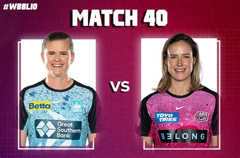 Match Brisbane Heat Women Vs Sydney Sixers Women Squads Players