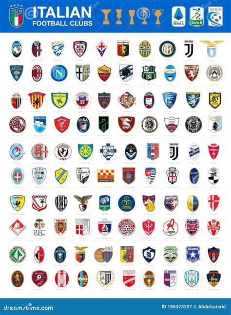 Logos Italiens De Clubs De Football Photographie Ditorial