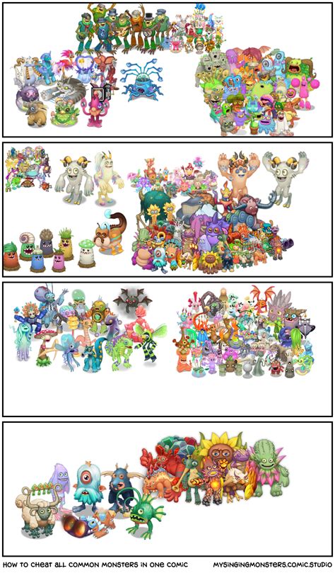 How To Cheat All Common Monsters In One Comic Comic Studio