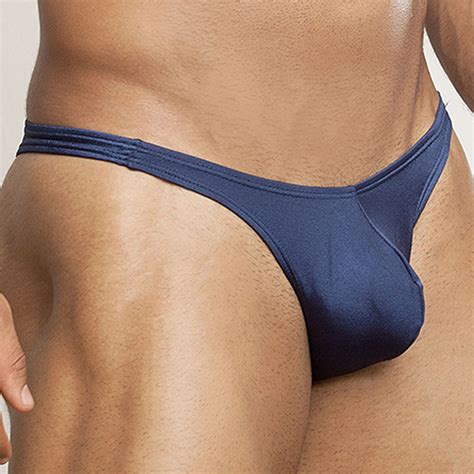 Daniel Alexander Mens Sexy Protrude Pouch Bikini Sheer Slip Underwear Soft Pouch Low Waist Thong