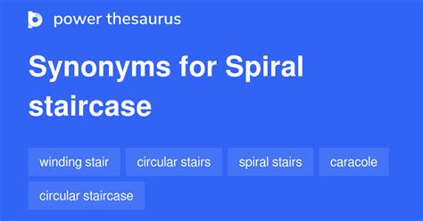 Spiral Staircase Synonyms 84 Similar Words And Phrases