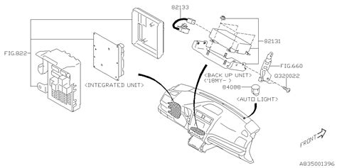 Subaru Outback Cord Adapter Backup Unit Electrical Body 82133al00a