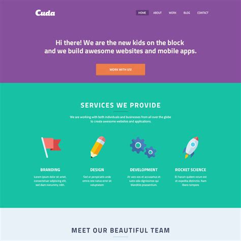 Free One Page Psd Web Templates In Colorlib