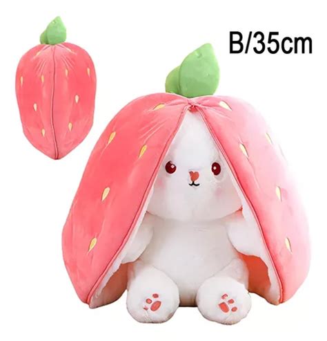 Boneca Coelho Morango Boneca Coelho Cenoura Pelúcia 35cm Parcelamento