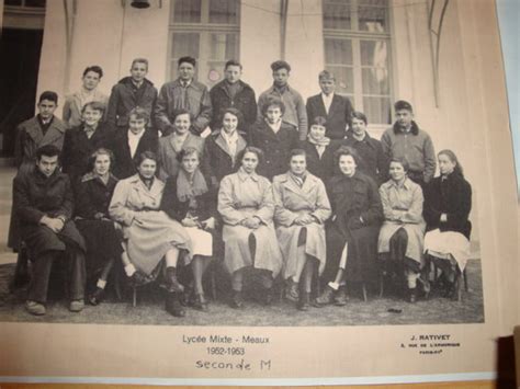 Photo De Classe Seconde Moderne De 1952 Lycée Henri Moissan Copains