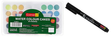 Camlin Kokuyo Student Water Color Cakes Shades Camlin Cd Dvd