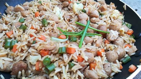 Soya Fried Rice Soya Fry Rice Recipe Soya Chunks Fried Rice Youtube