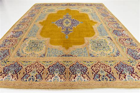 Gold 10 X 12 5 Kerman Persian Rug Esalerugs