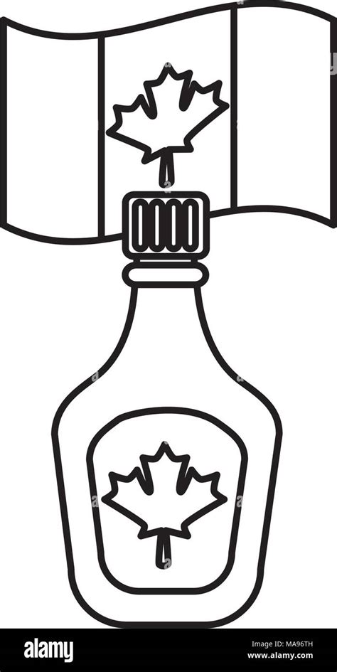 Canada Maple Syrup Coloring Page