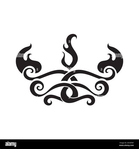 Tribal Flame Vector Symbol Image Stock Vector Image And Art Alamy