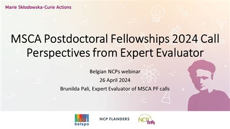 MSCA Postdoctoral Fellowships 2024 Perspectives From An Expert