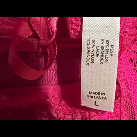 Victorias Secret Hot Pink Mesh Teddy Gem