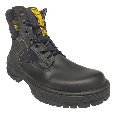 Bota T Ctica Estilo Industrial Militar Rombar Piel Costurada Env O Gratis