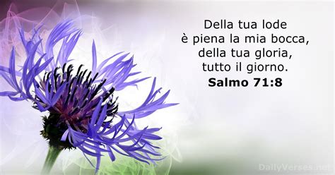 20 Dicembre 2021 Versetto Della Bibbia Del Giorno Salmo 71 8