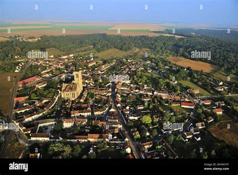 France Seine et Marne 77 vue aérienne de la vallée du Loing forêt