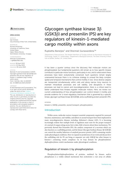 Pdf Glycogen Synthase Kinase 3β Gsk3β And Presenilin Ps Are Key