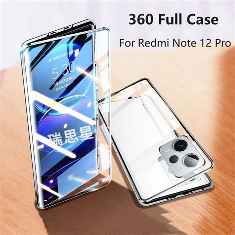 360 Full Case For Xiaomi Redmi Note 12 Pro Plus 5g Case Double Sided