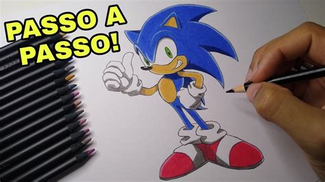 Como Desenhar O Sonic F Cil V Deo Aula Youtube