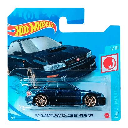 Машинка Базова Hot Wheels Subaru Impreza B STi Version GTB J Imports Dark Blue