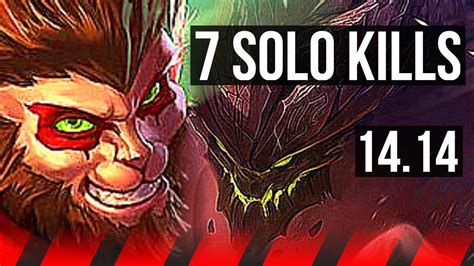 Wukong Vs Malphite Top 7 Solo Kills 900 Games Dominating Euw