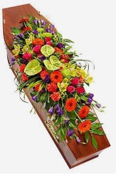 Vibrant Casket Spray Buy Online Or Call 01438 312 100