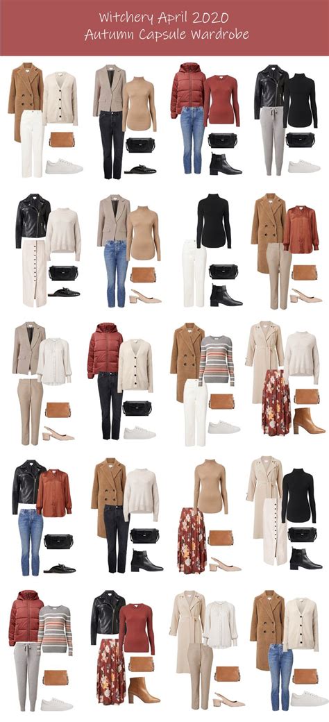 Witchery April 2020 Capsule Wardrobe Warm Fall Outfits Autumn