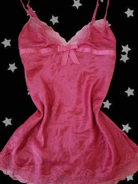 Vintage Victoria Secret Lingerie Pink Babydoll Slip Depop