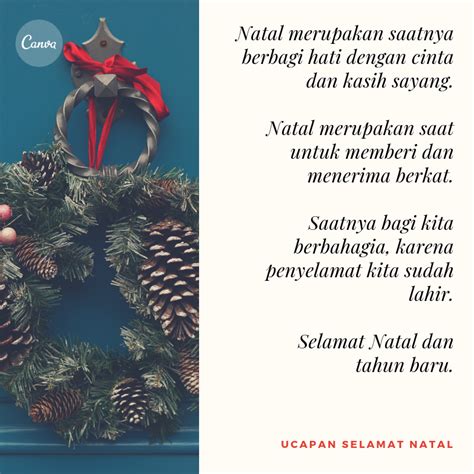 Kumpulan Ucapan Natal Penuh Makna Dengan Gambar Canva