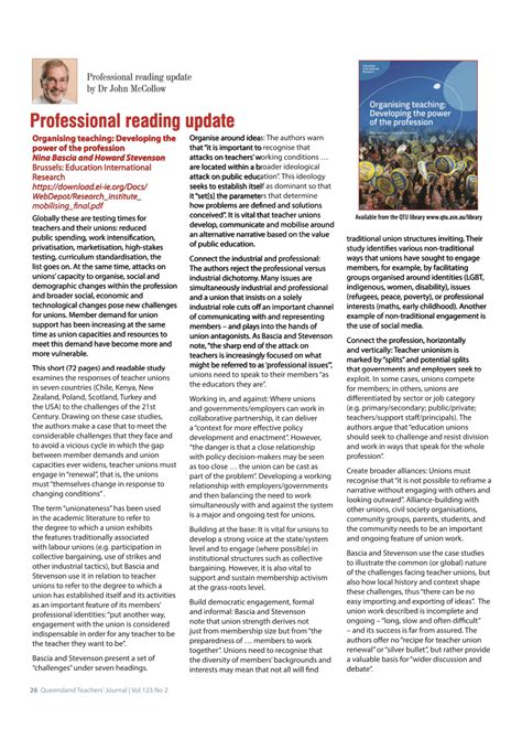 Pdf Professional Reading Update Review Of Organising Teaching