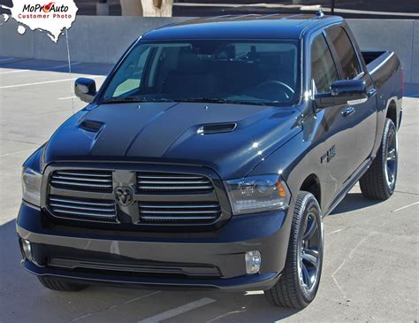 Ram Hemi Hood Stripe 1500 Dodge Ram 2009 2018 Rebel Style 3m Pro Vinyl Ebay