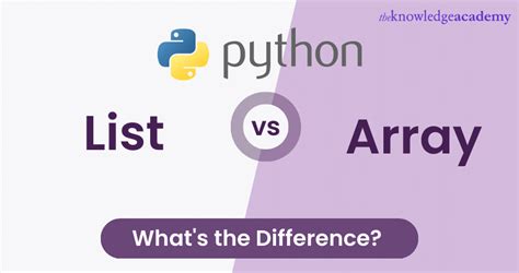 Python List Vs Array Make The Right Choice For Your Project