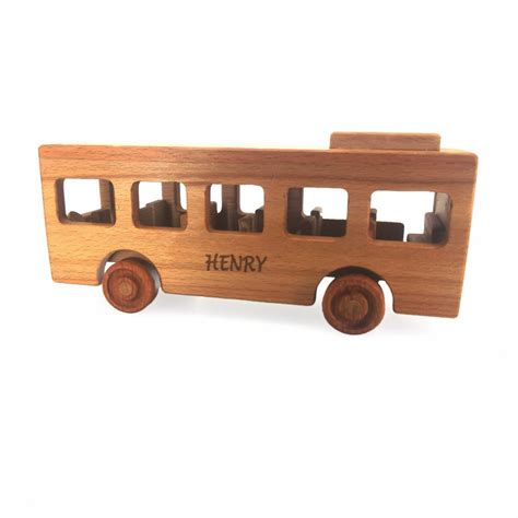 Custom Wooden Toy Bus Wooden School Bus Toy Wooden Car Gift - Etsy