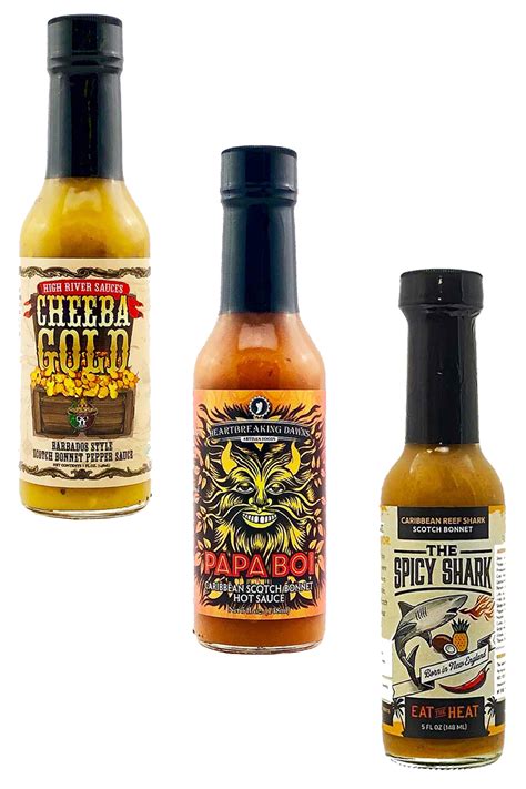 Scotch Bonnet Pepper Hot Sauces