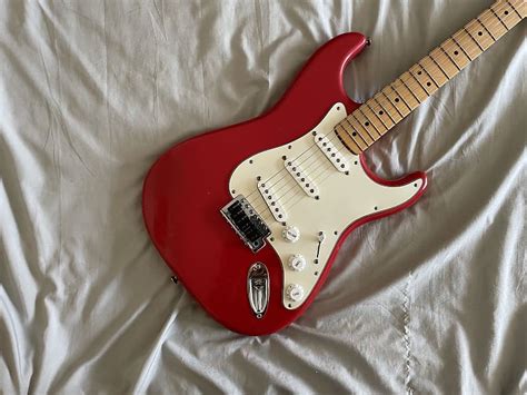 Fender Stratocaster Mim 2013 Red Reverb