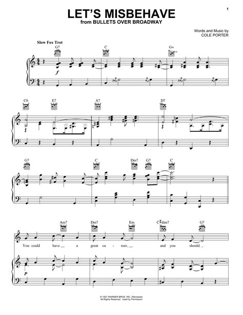 Let's Misbehave | Sheet Music Direct