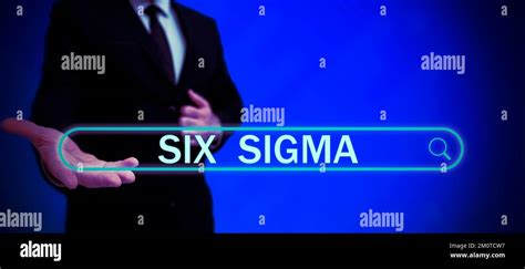 Sign Displaying Six Sigma Concept Meaning Management Techniques To Improve Business Processes