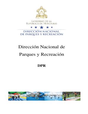 Fillable Online Direccin Nacional De Parques Y Recreacin Fax Email