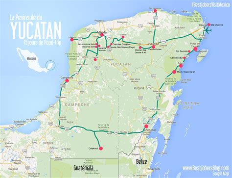 Cenote yucatan carte » Voyage - Carte - Plan
