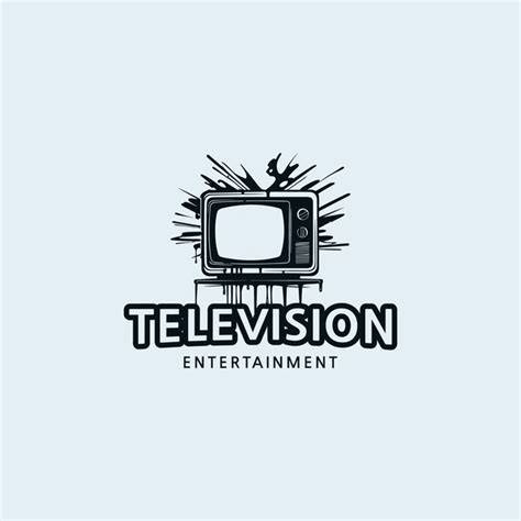 Premium Vector | Tv television electronic media logo icon vector template