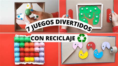 7 INCREÍBLES JUEGOS CON RECICLAJE MUY FÁCILES DE HACER en 2024