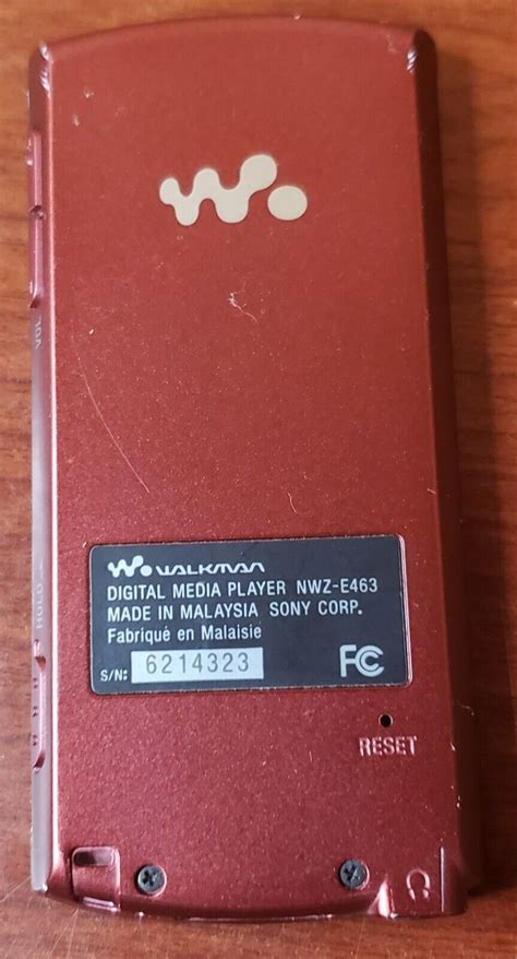 Sony Walkman Nwz E Red Gb Digital Media Player For Sale Online