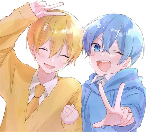 「るぅころ💛💙 すとぷりギャラリー ころんくん るぅとくん 」みかん🍊のイラスト