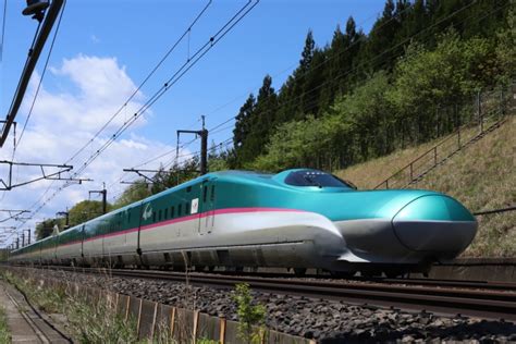 Jr東日本 E5系新幹線電車 はやぶさ E514 45 高久駅 鉄道フォト・写真 By 立体さん レイルラボ Raillab