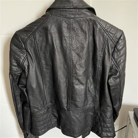 Barneys Original Real Leather Jacket Has Hole In Depop