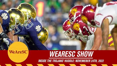 Inside The Trojans Huddle Previewing USC Notre Dame YouTube