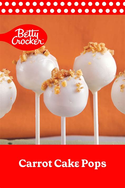 Carrot Cake Pops Recipe Carrot Cake Betty Crocker Carrot Cake