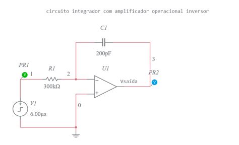 opamp integrador   multisim